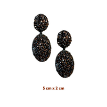 Epavel Blue Diamond Cut Zirconia Drop Earrings