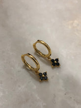 Flower Colourful Zirconia Drop Earrings