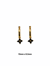 Flower Colourful Zirconia Drop Earrings