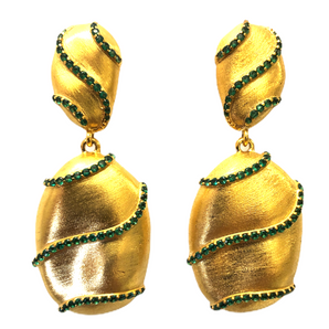 Goldenura Gold Vermeil Zirconia Earrings