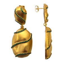 Goldenura Gold Vermeil Zirconia Earrings