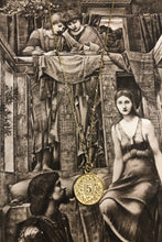 Helvetica Gold Coin Necklace