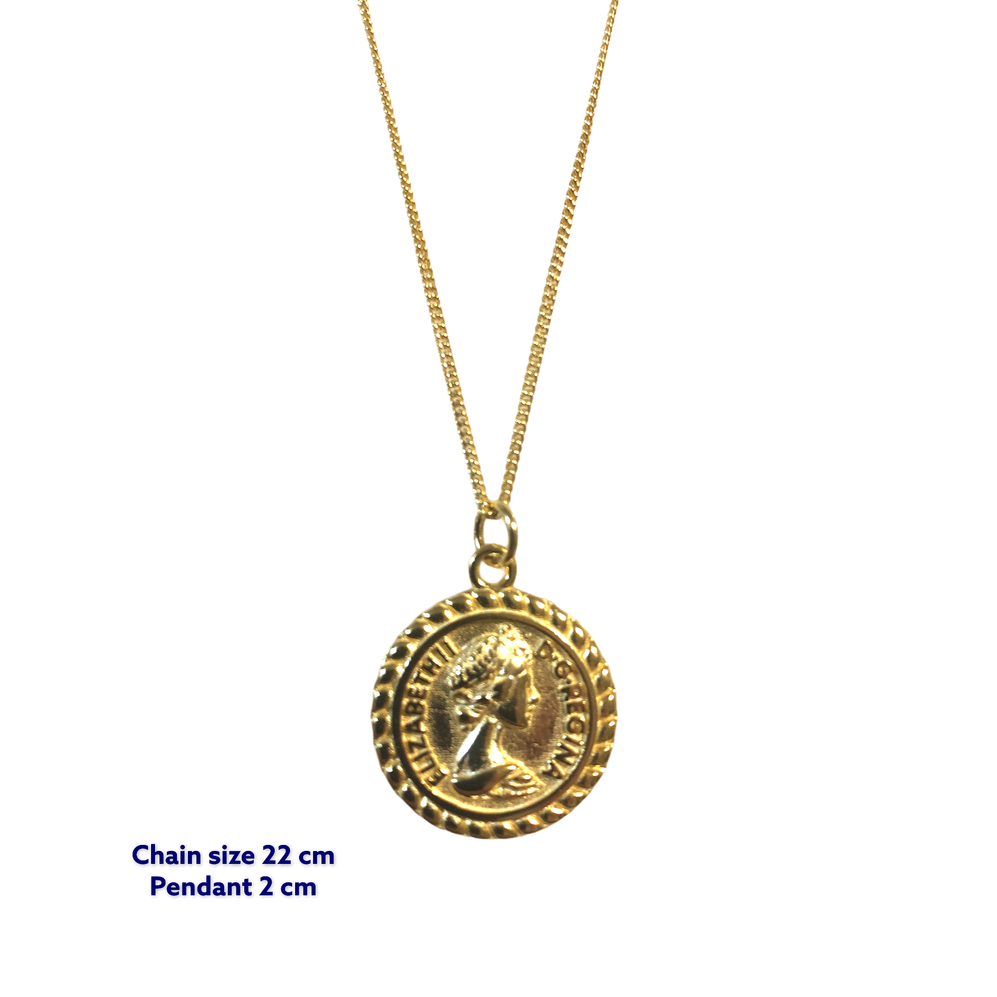 Queen elizabeth necklace gold deals