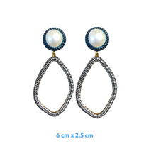 Marlies Zirconia Pearl Earrings