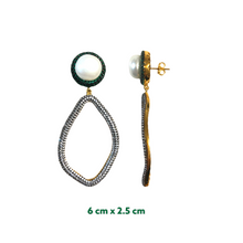 Marlies Zirconia Pearl Earrings