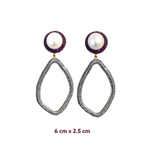 Marlies Zirconia Pearl Earrings