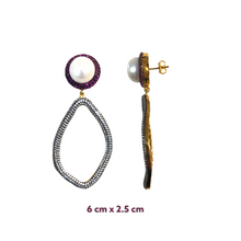 Marlies Zirconia Pearl Earrings