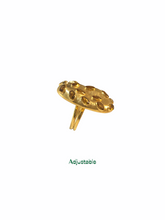 Mathew Champagne Diamond Cut Pavel Statement Ring