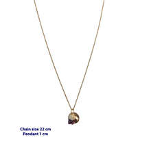 Minerva Mini Raw Amethyst Necklace