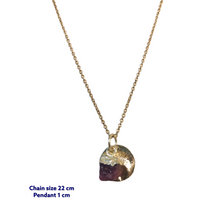Minerva Mini Raw Amethyst Necklace