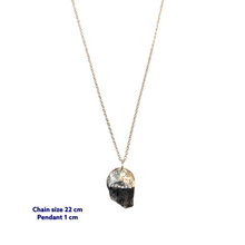 Mini Raw Onyx Stone Necklace