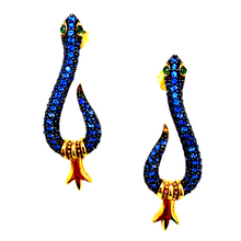Mini Zirconia Snake Earrings
