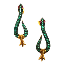 Mini Zirconia Snake Earrings