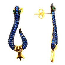 Mini Zirconia Snake Earrings