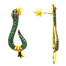 Mini Zirconia Snake Earrings