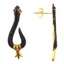 Mini Zirconia Snake Earrings