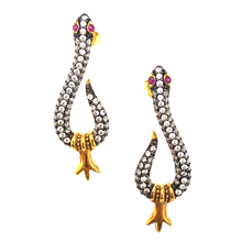 Mini Zirconia Snake Earrings