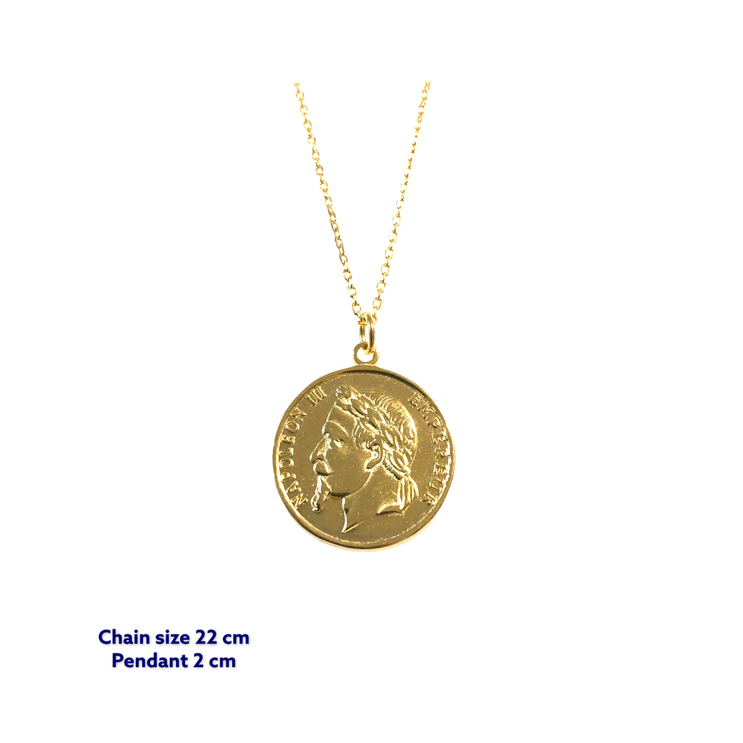 Napoleon III Gold Coin Necklace