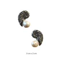 Payne Baugette Zirconia Baroque Pearl Earrings