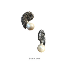 Payne Baugette Zirconia Baroque Pearl Earrings