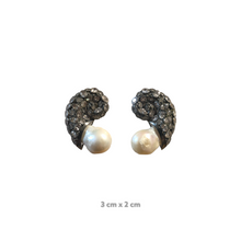 Payne Baugette Zirconia Baroque Pearl Earrings