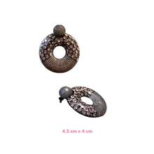 Pink Relli Baugette Zirconia Earrings