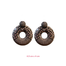 Pink Relli Baugette Zirconia Earrings