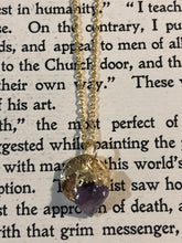 Raw Amethyst Mini Gold Necklace