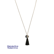 Raw Labrodorite Triangle Stone Necklace