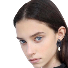 Reila Baroque Pearl Zirconia Earrings