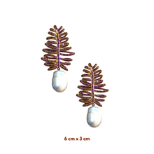 Reila Baroque Pearl Zirconia Earrings