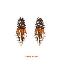 Reila Precious Stone Pearl Earrings