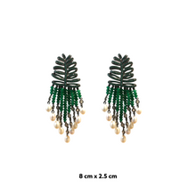 Reila Precious Stone Pearl Earrings
