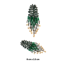 Reila Precious Stone Pearl Earrings