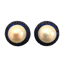 Round Pearl Stud Earrings