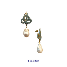 Sahmaran Pearl Serpent Earrings