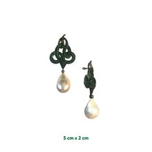 Sahmaran Pearl Serpent Earrings