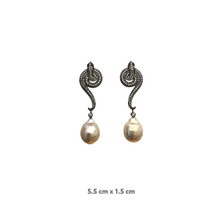 Snake Pearl Earrings