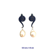 Snake Pearl Earrings
