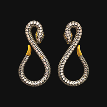 Snake Precious Zirconia Earrings