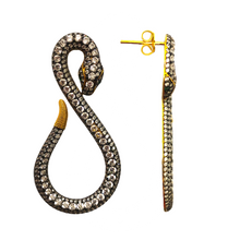 Snake Precious Zirconia Earrings