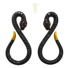 Snake Precious Zirconia Earrings