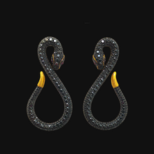 Snake Precious Zirconia Earrings