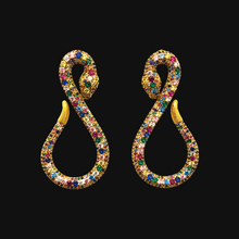 Snake Precious Zirconia Earrings