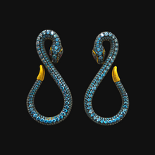 Snake Precious Zirconia Earrings