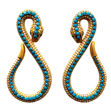 Snake Precious Zirconia Earrings