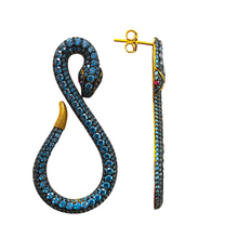 Snake Precious Zirconia Earrings