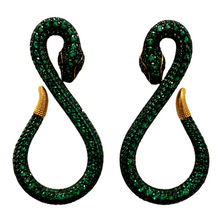 Snake Precious Zirconia Earrings