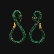 Snake Precious Zirconia Earrings