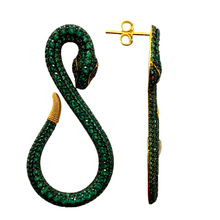 Snake Precious Zirconia Earrings